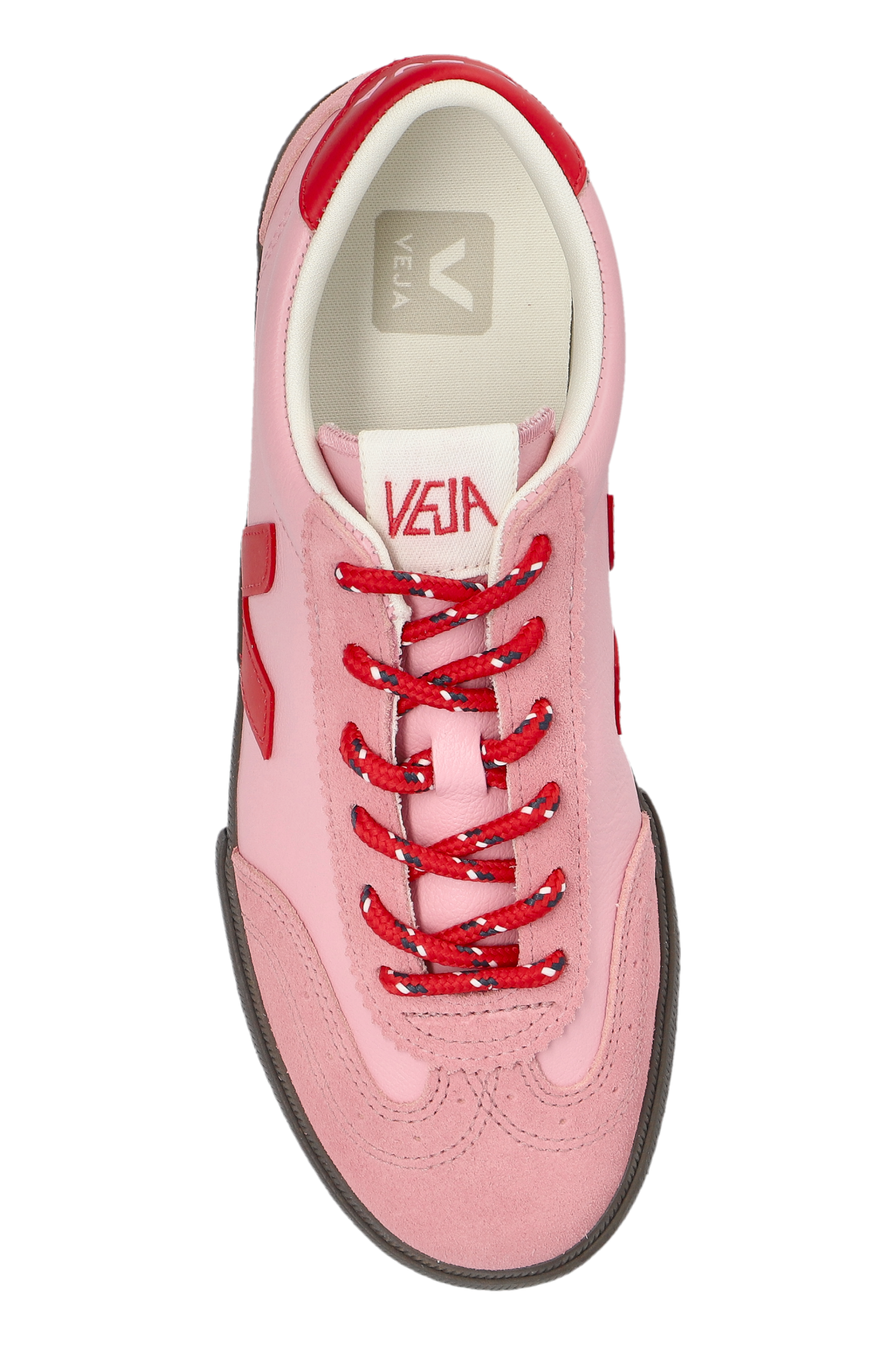 スニーカー VEJA Volley Sneakers - Veja - Leather - Pink VEJA Kids Volley Leather V-logo Sneakers | Pink | FARFETCH PL